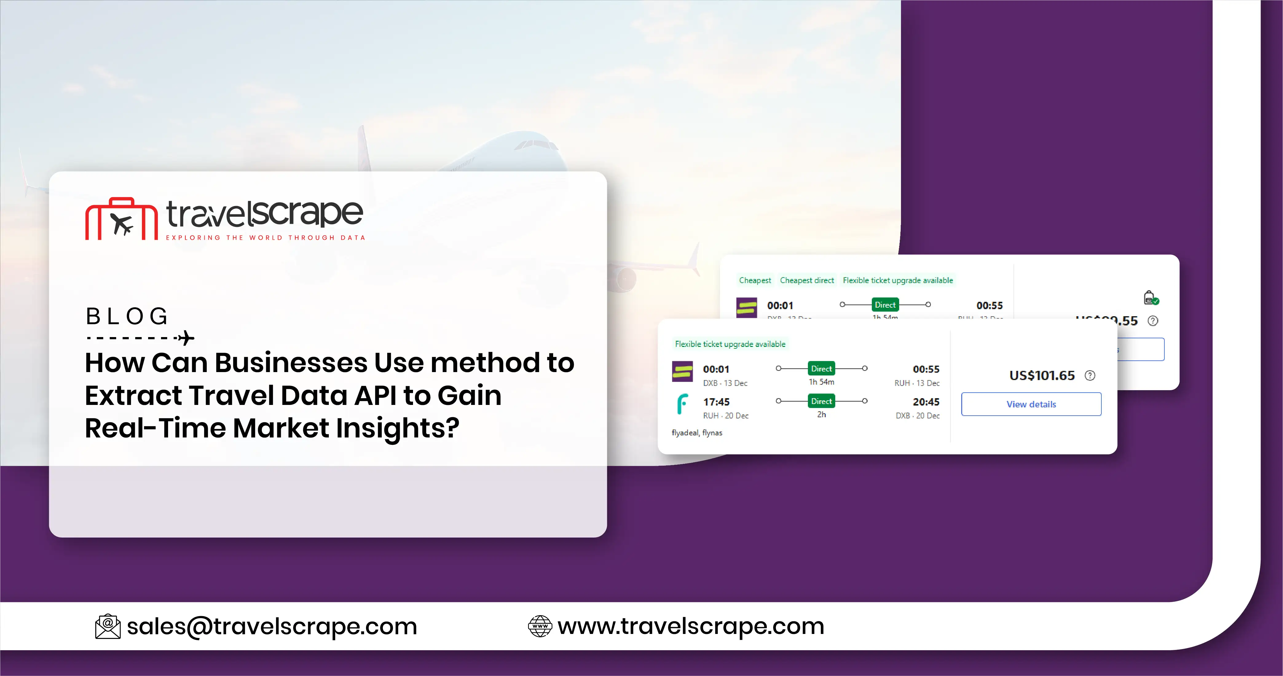 Extract Travel Data API to Gain Real-Time Market Insights